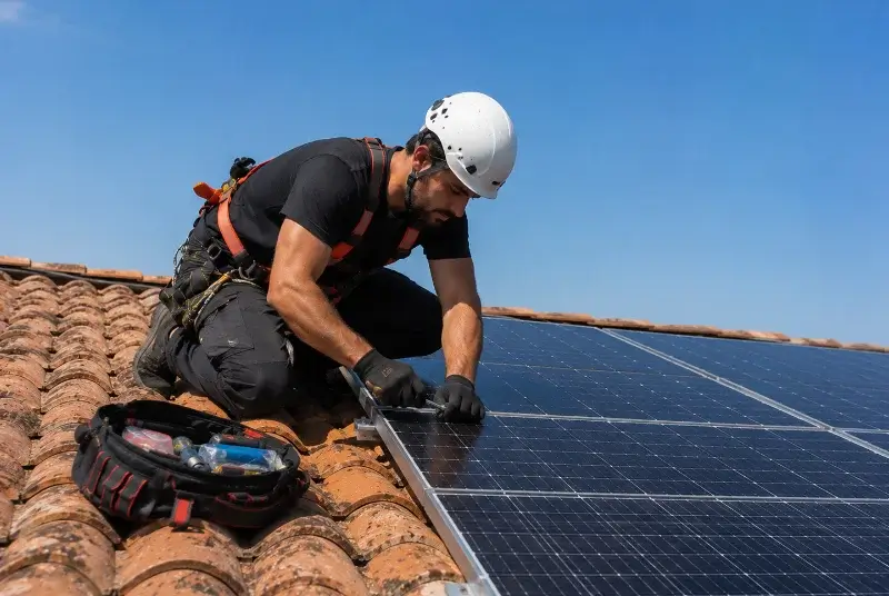 Maintenance et monitoring de panneaux solaires à Masny