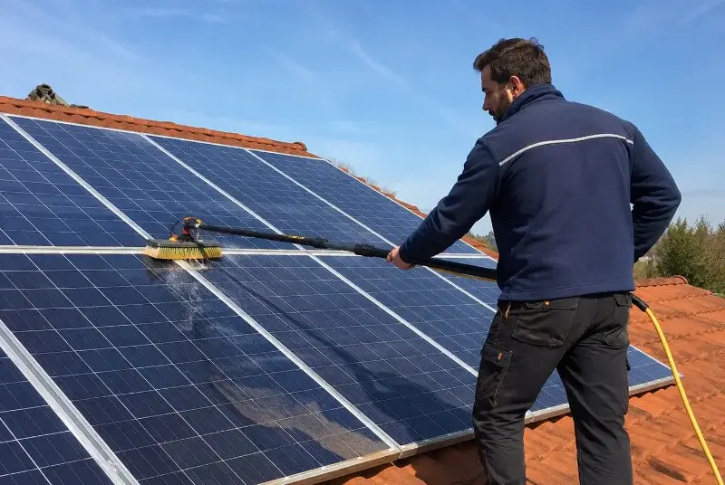 Nettoyage et entretien de panneaux solaires à Masny